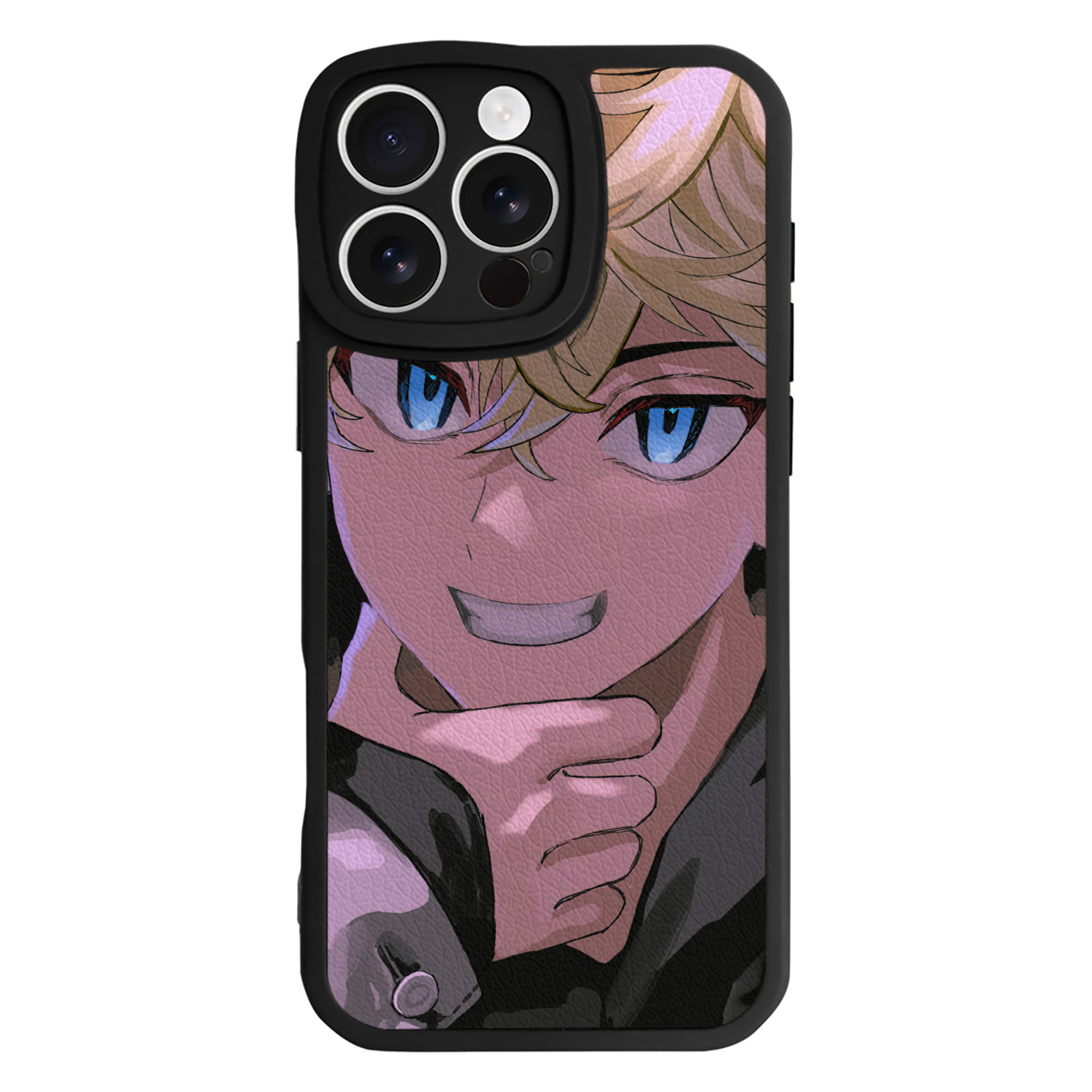 （画像用） 東京リベンジャーズ Tokyo Revengers 【iPhone 16シリーズ対応】シリコンスマホケース（レザー調） 材質：シリコン